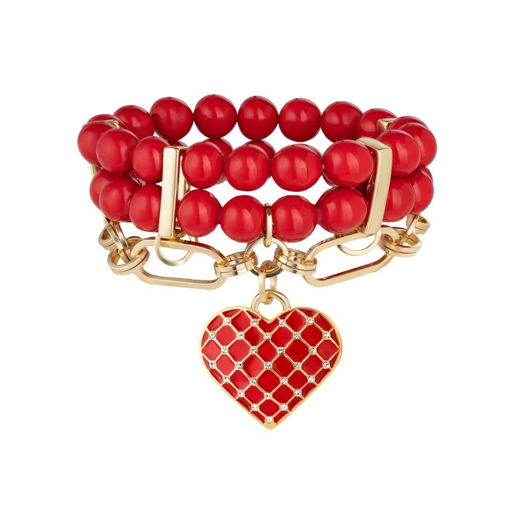 Bracelet red crumb coral